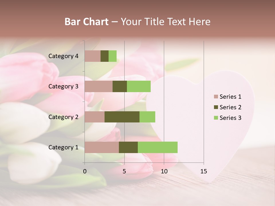 Gruss Geschenkkarte Blumenstrau PowerPoint Template