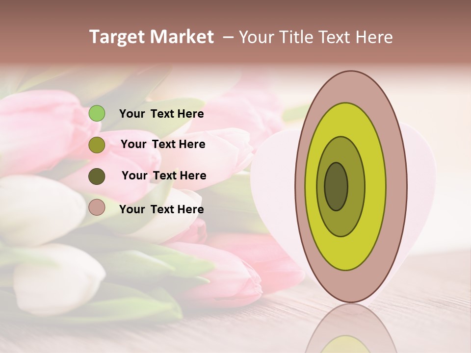 Gruss Geschenkkarte Blumenstrau PowerPoint Template