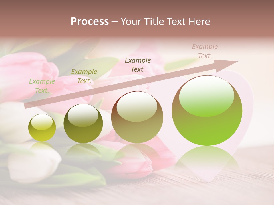 Gruss Geschenkkarte Blumenstrau PowerPoint Template