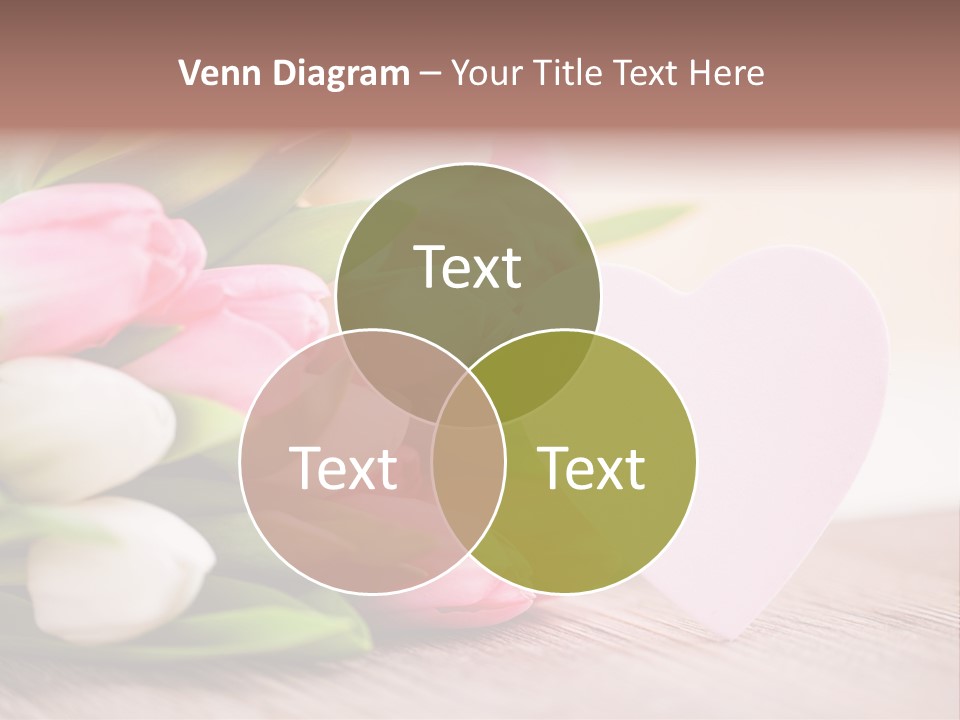 Gruss Geschenkkarte Blumenstrau PowerPoint Template