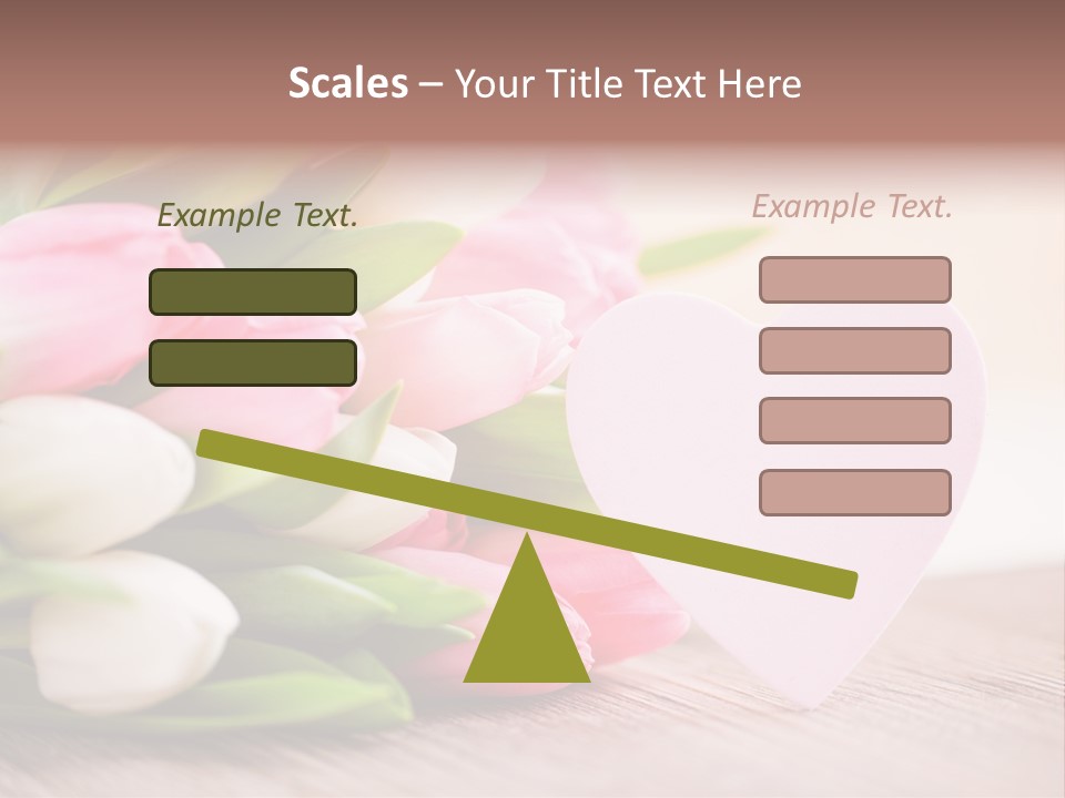 Gruss Geschenkkarte Blumenstrau PowerPoint Template