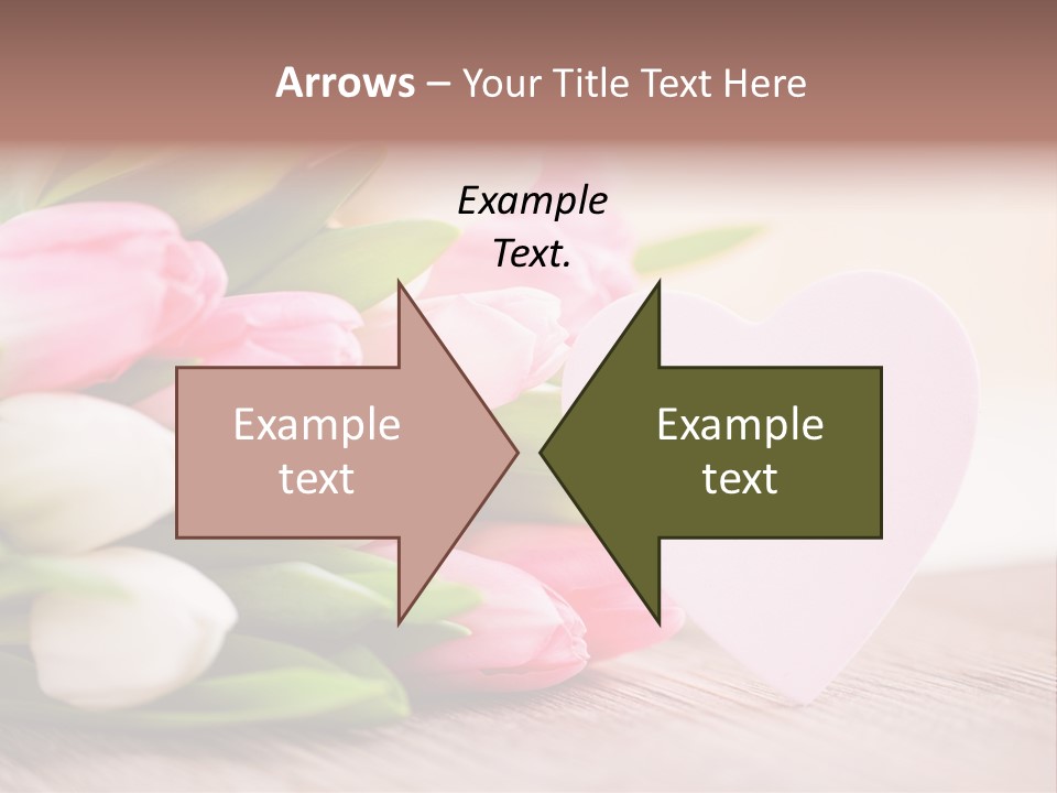 Gruss Geschenkkarte Blumenstrau PowerPoint Template