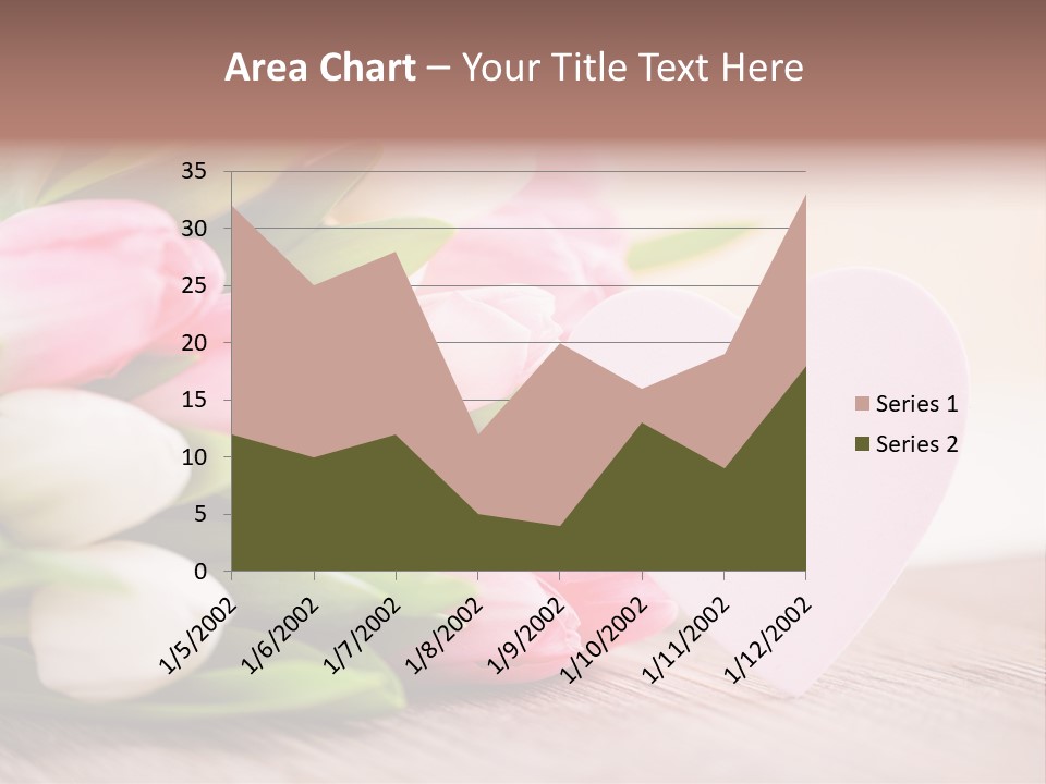 Gruss Geschenkkarte Blumenstrau PowerPoint Template