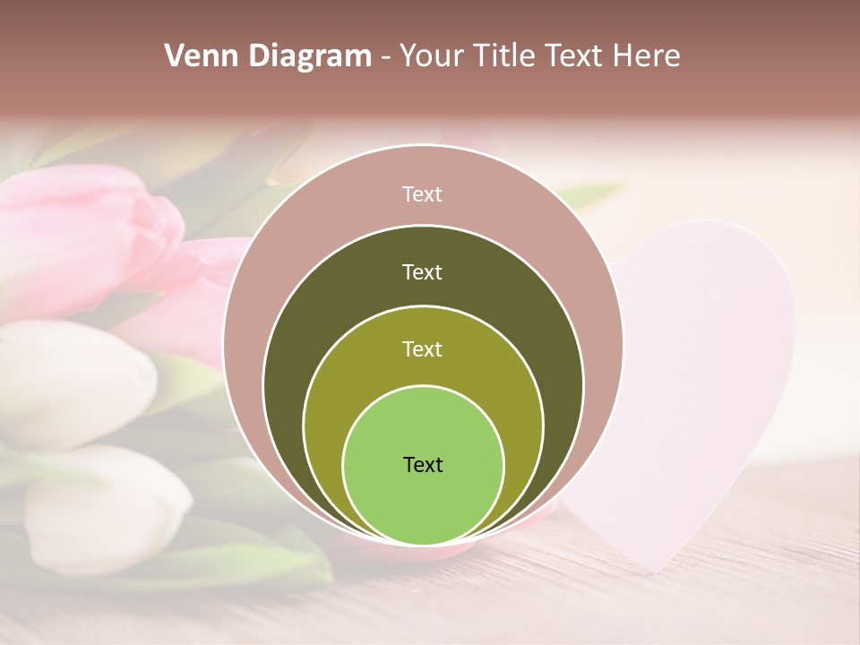 Gruss Geschenkkarte Blumenstrau PowerPoint Template