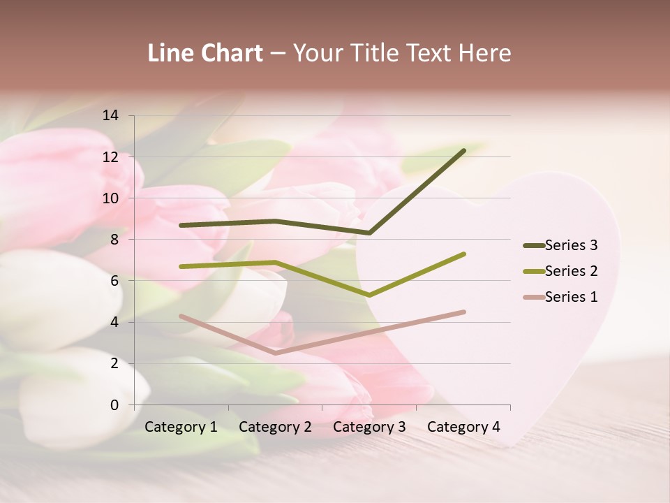 Gruss Geschenkkarte Blumenstrau PowerPoint Template