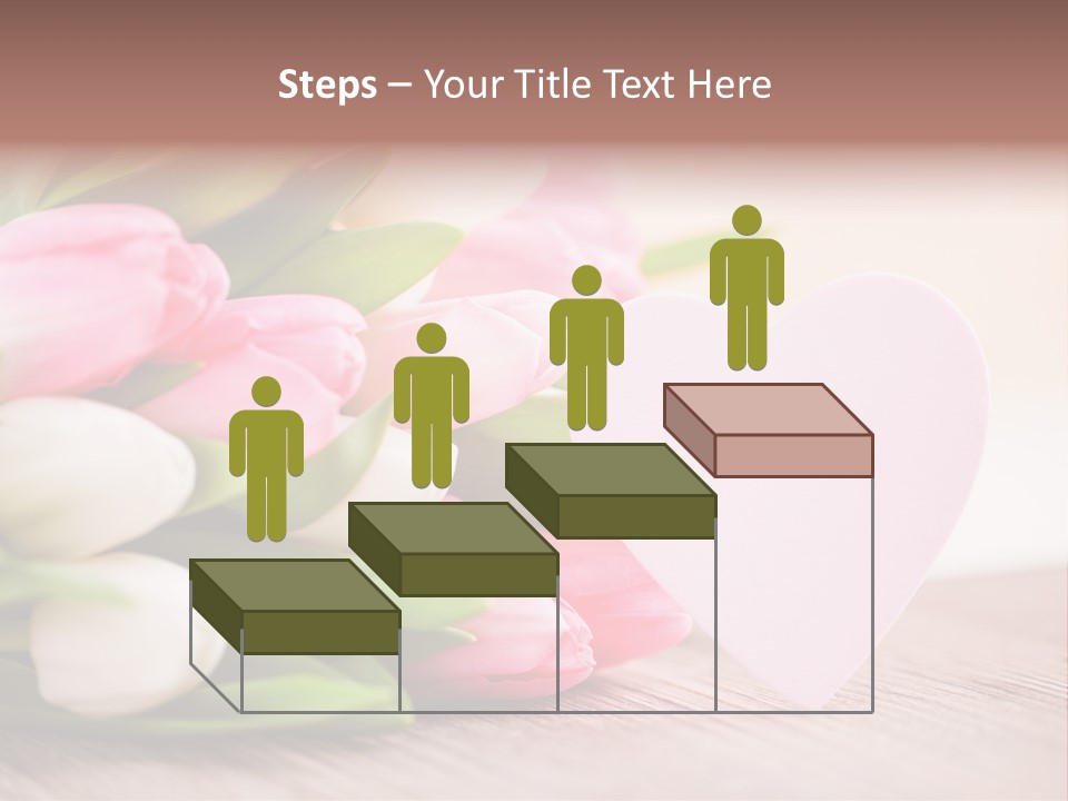 Gruss Geschenkkarte Blumenstrau PowerPoint Template