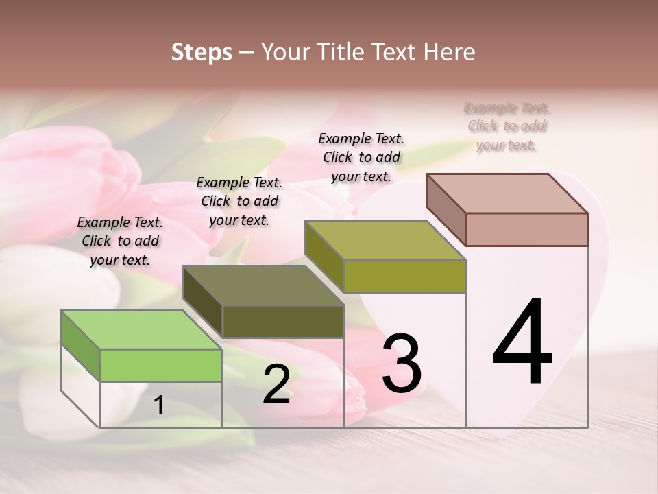 Gruss Geschenkkarte Blumenstrau PowerPoint Template
