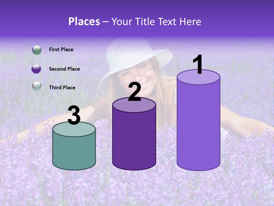 Smile Purple Down PowerPoint Template