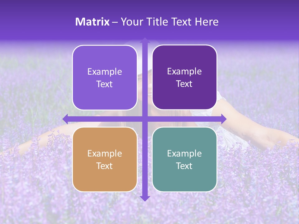 Smile Purple Down PowerPoint Template