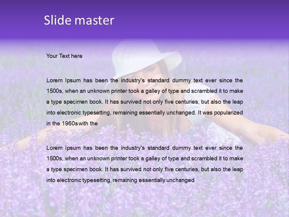 Smile Purple Down PowerPoint Template