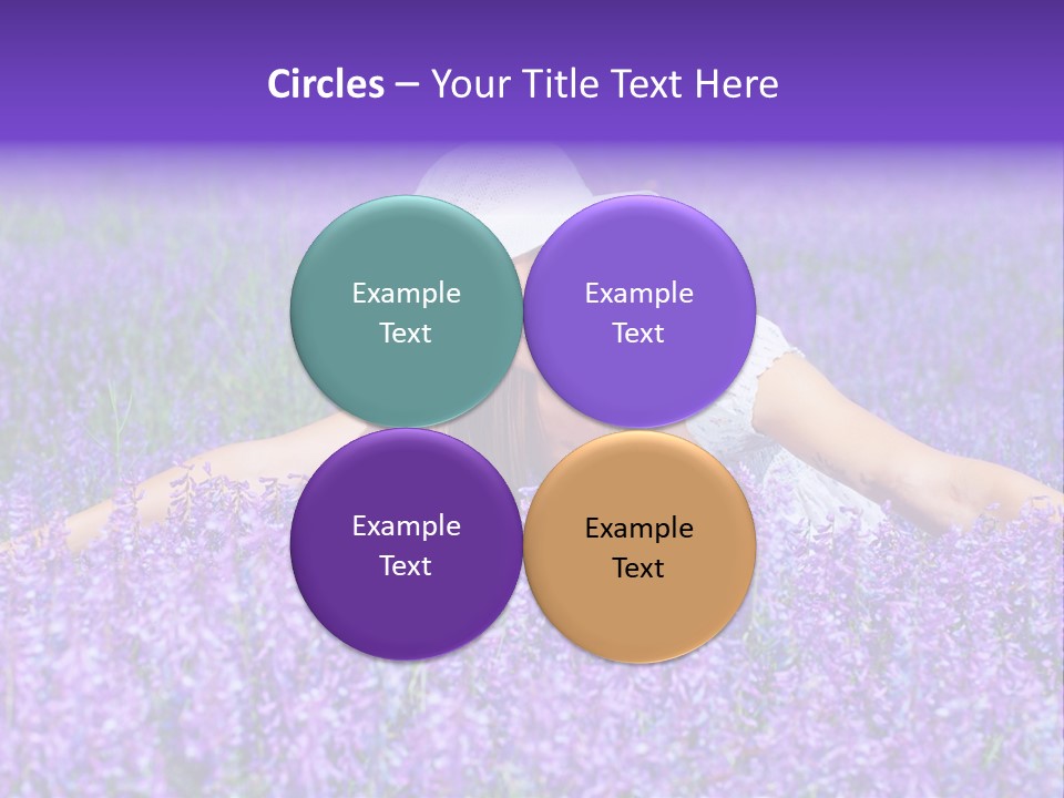 Smile Purple Down PowerPoint Template
