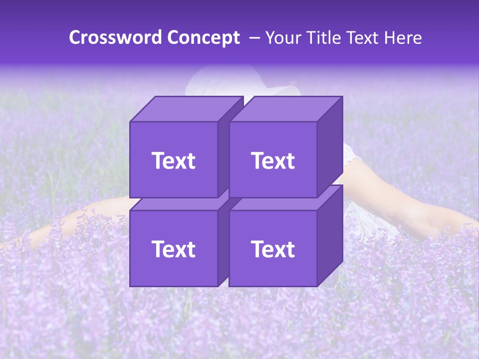Smile Purple Down PowerPoint Template