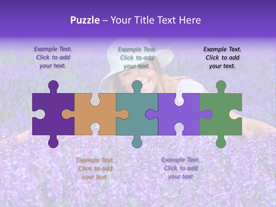 Smile Purple Down PowerPoint Template