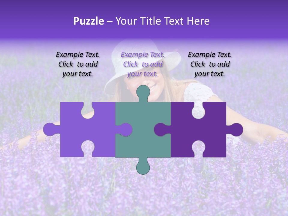 Smile Purple Down PowerPoint Template