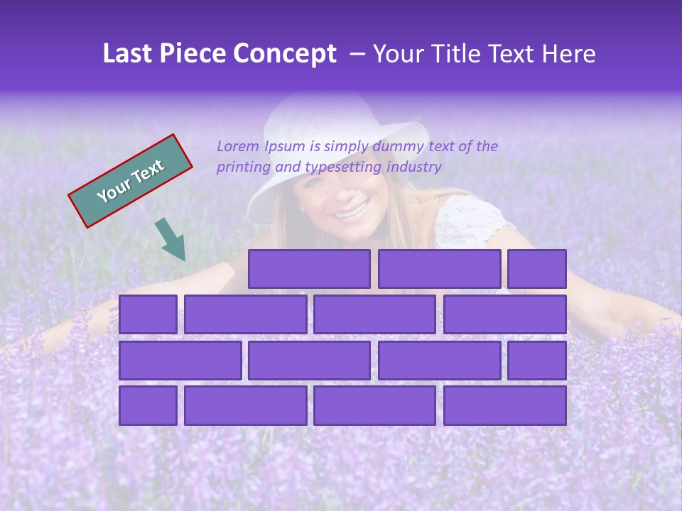 Smile Purple Down PowerPoint Template
