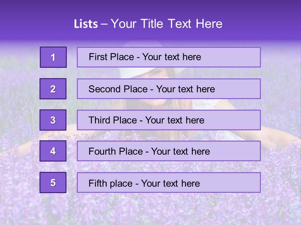 Smile Purple Down PowerPoint Template