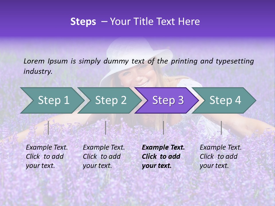 Smile Purple Down PowerPoint Template