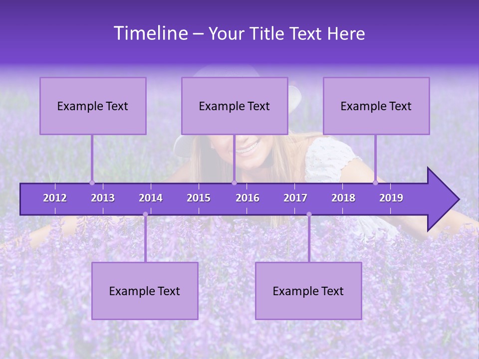 Smile Purple Down PowerPoint Template
