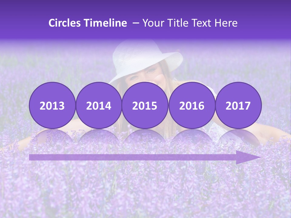 Smile Purple Down PowerPoint Template