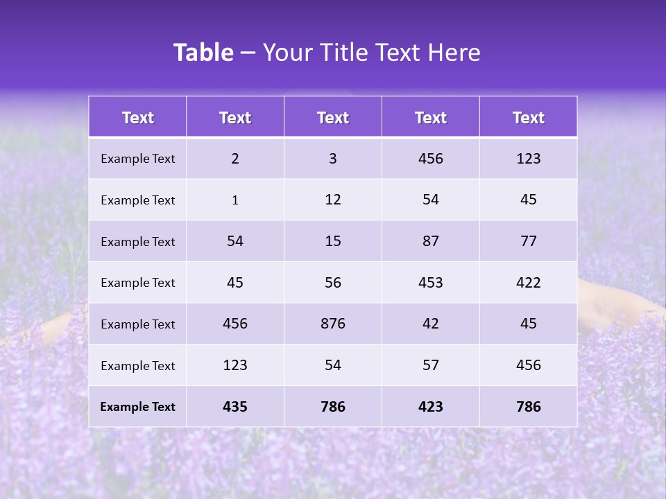 Smile Purple Down PowerPoint Template