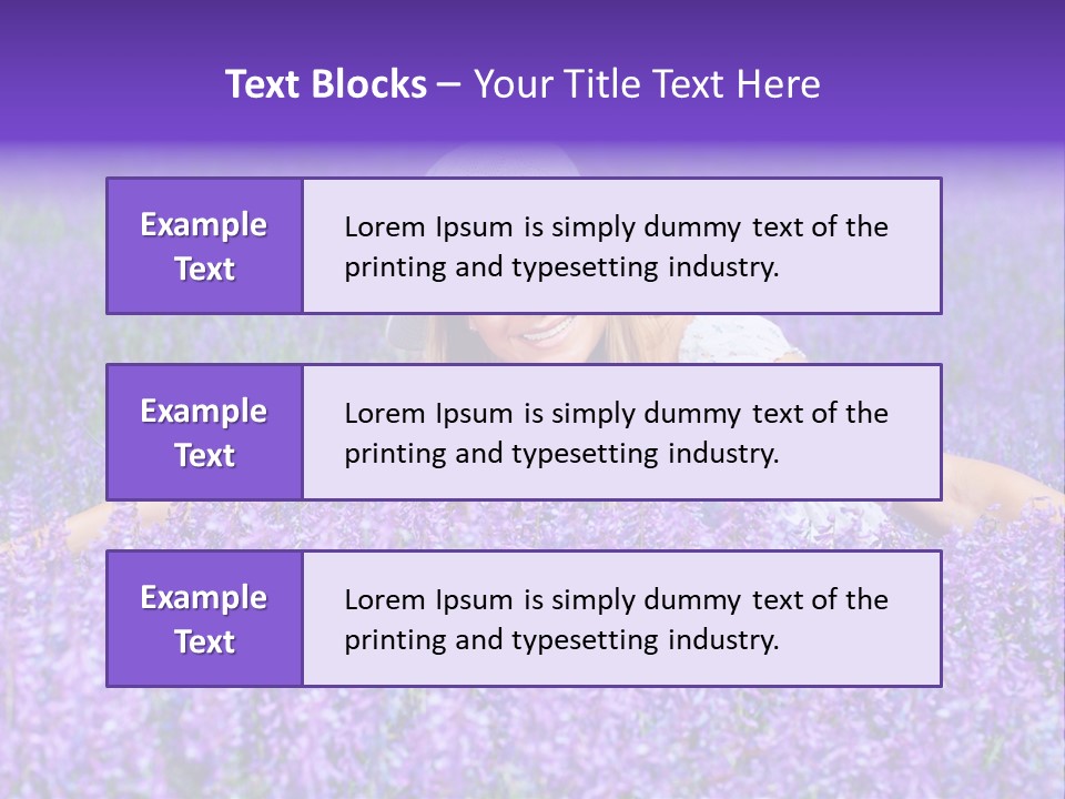 Smile Purple Down PowerPoint Template