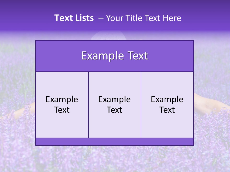 Smile Purple Down PowerPoint Template