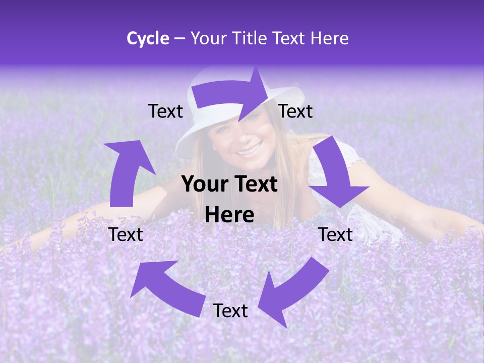 Smile Purple Down PowerPoint Template