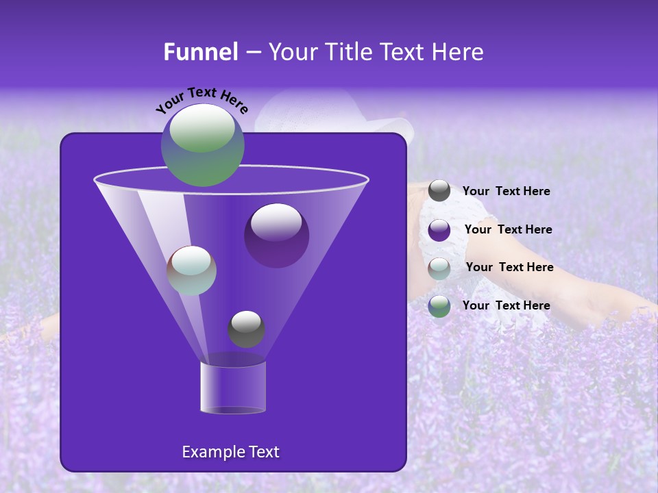 Smile Purple Down PowerPoint Template