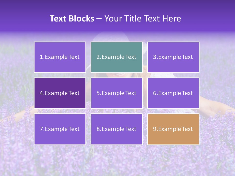 Smile Purple Down PowerPoint Template
