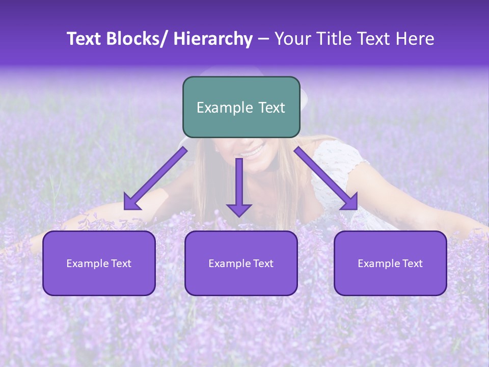 Smile Purple Down PowerPoint Template