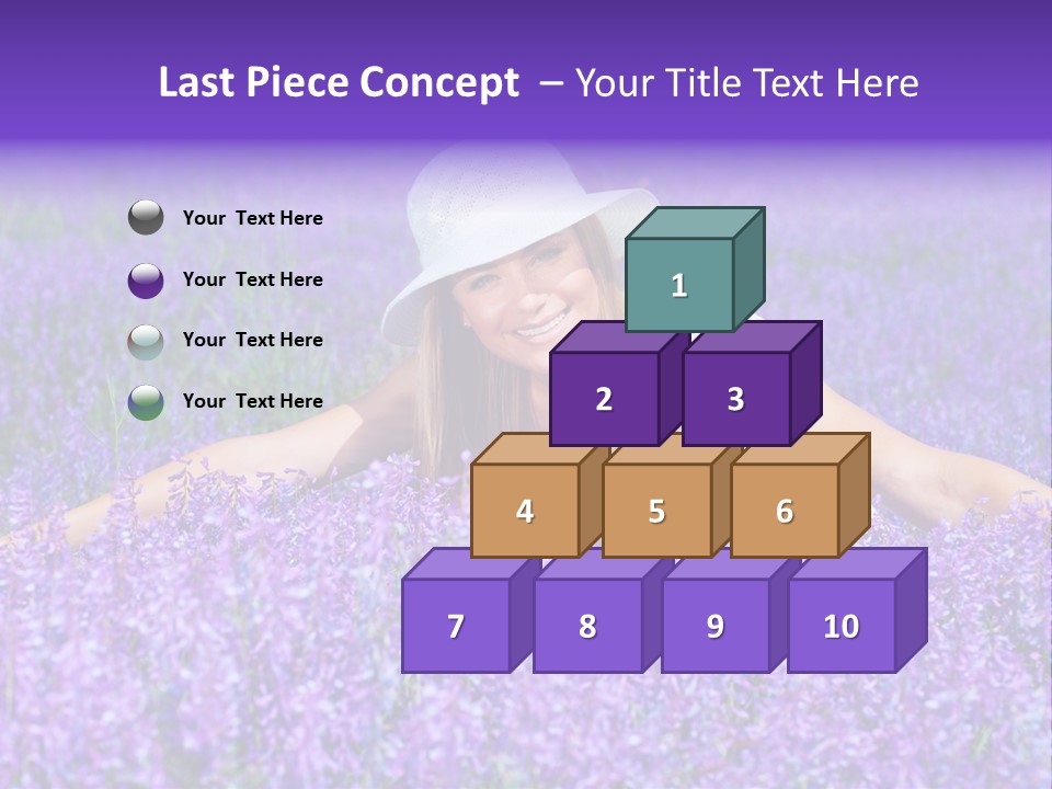 Smile Purple Down PowerPoint Template