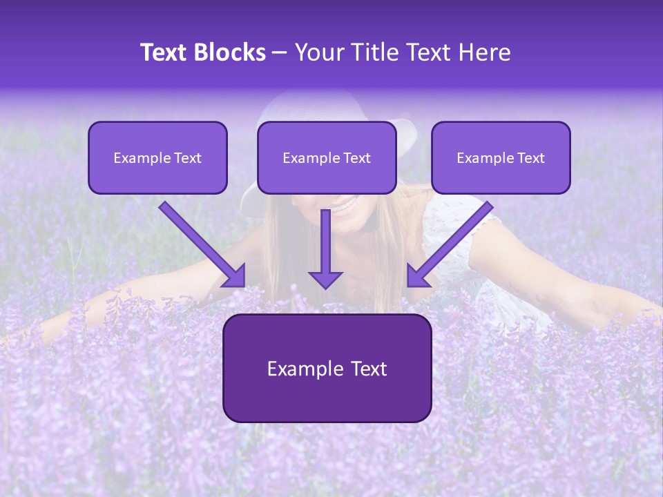 Smile Purple Down PowerPoint Template