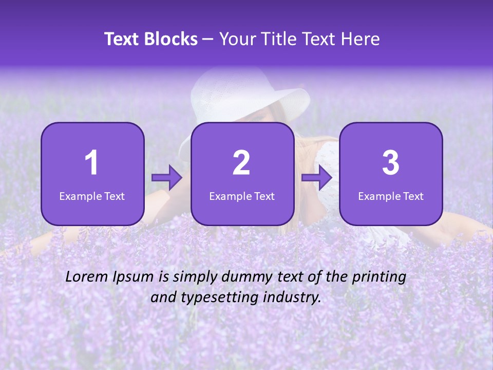 Smile Purple Down PowerPoint Template