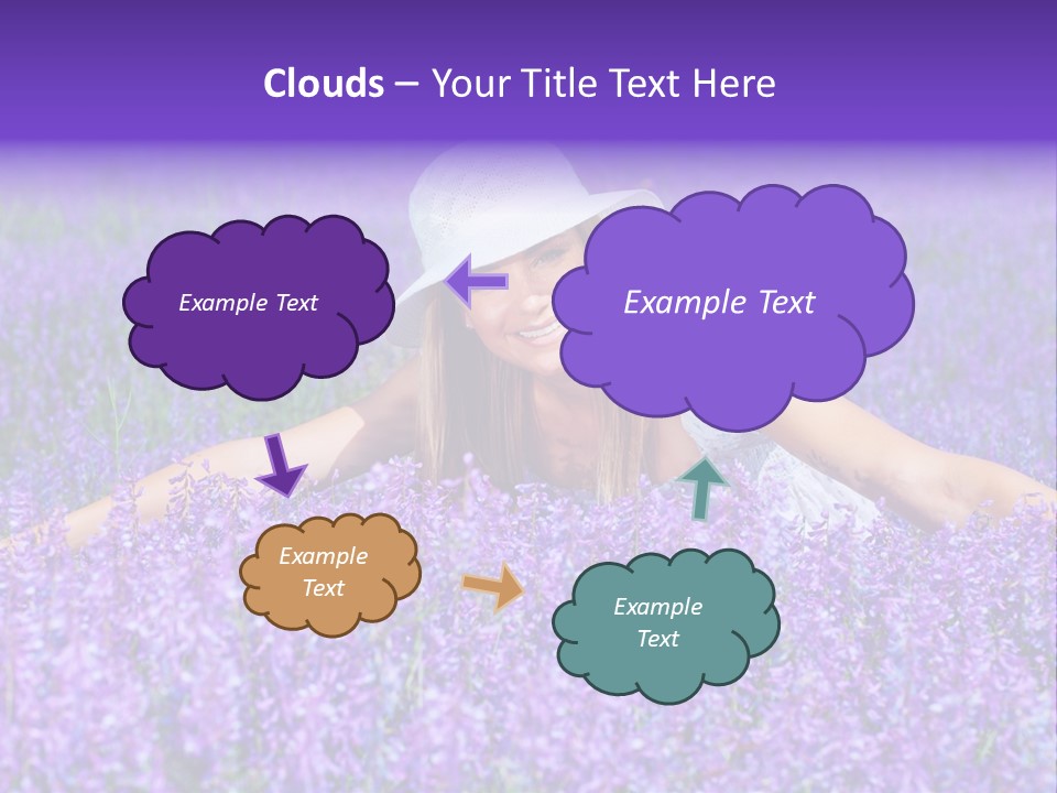Smile Purple Down PowerPoint Template