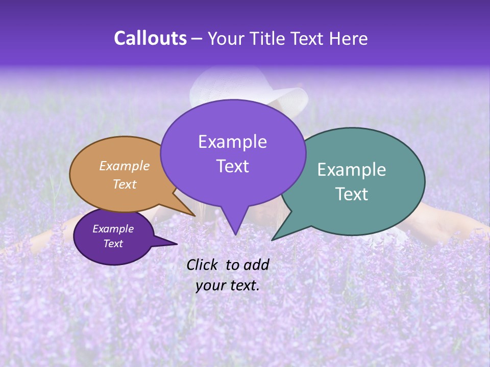 Smile Purple Down PowerPoint Template
