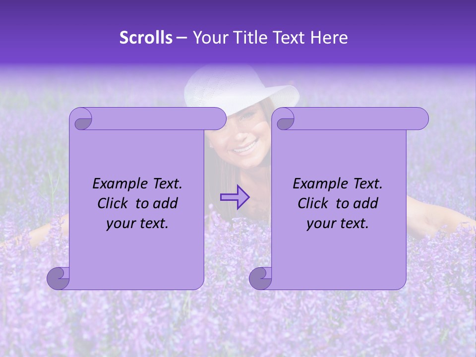 Smile Purple Down PowerPoint Template