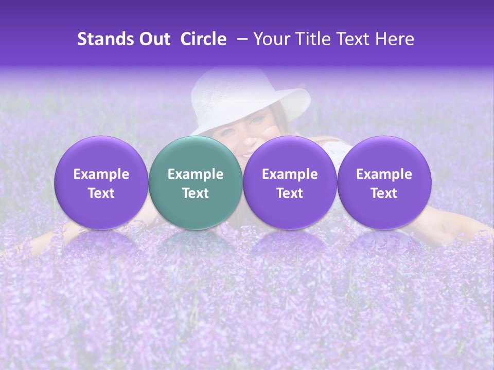 Smile Purple Down PowerPoint Template