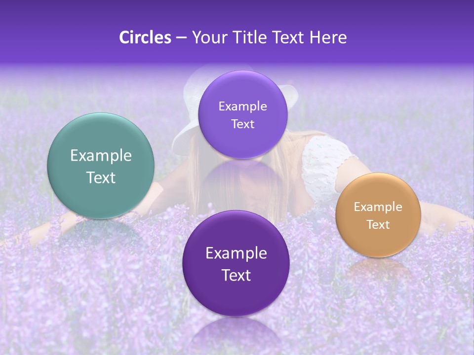 Smile Purple Down PowerPoint Template