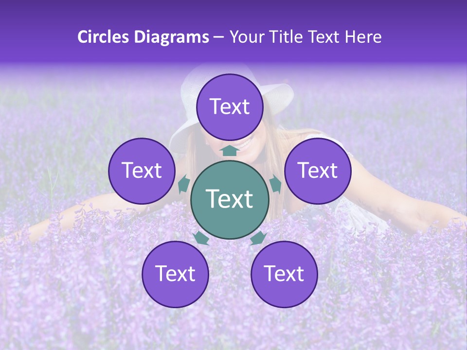 Smile Purple Down PowerPoint Template