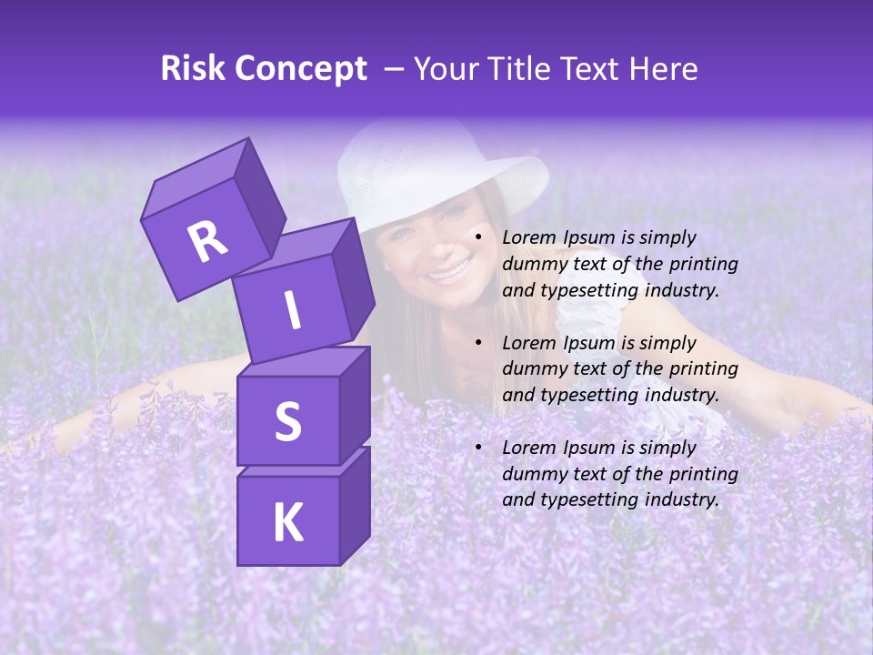 Smile Purple Down PowerPoint Template