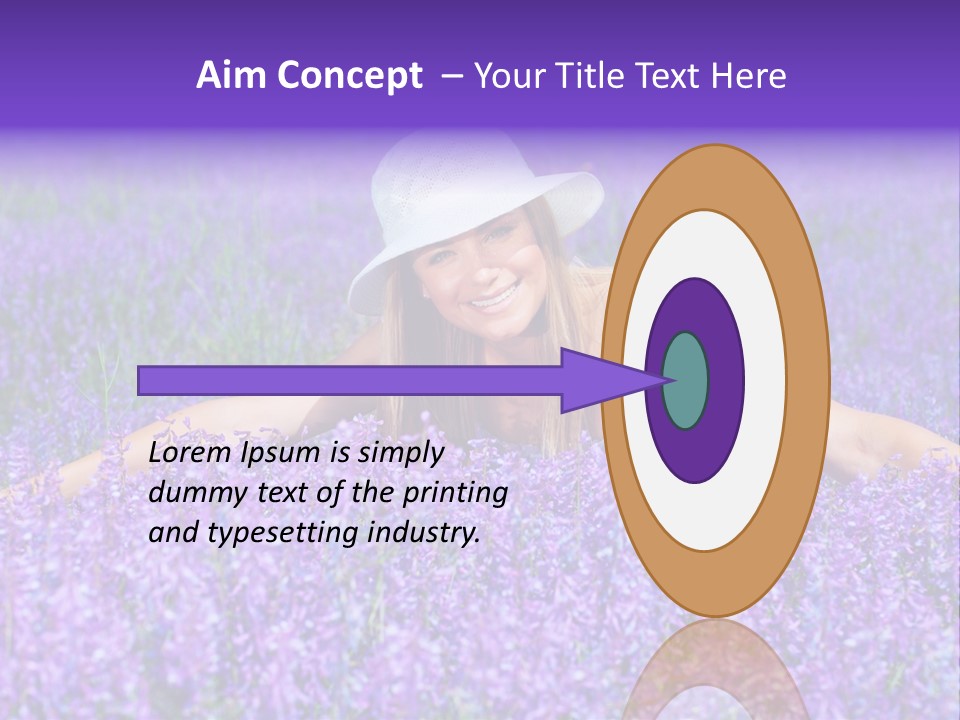 Smile Purple Down PowerPoint Template