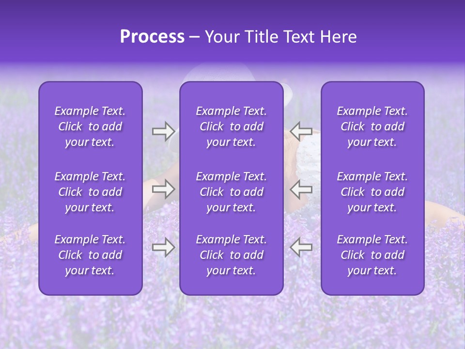 Smile Purple Down PowerPoint Template