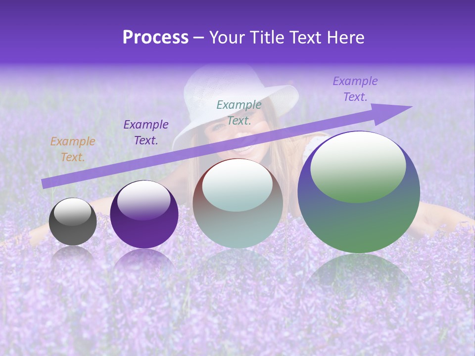 Smile Purple Down PowerPoint Template