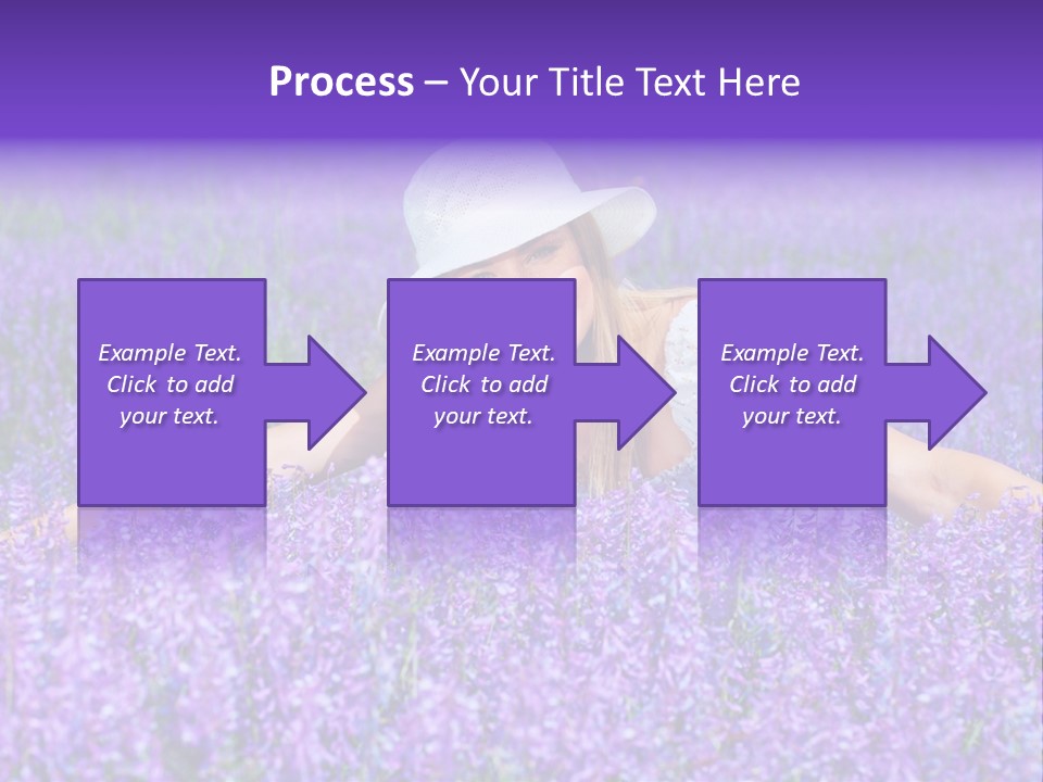 Smile Purple Down PowerPoint Template