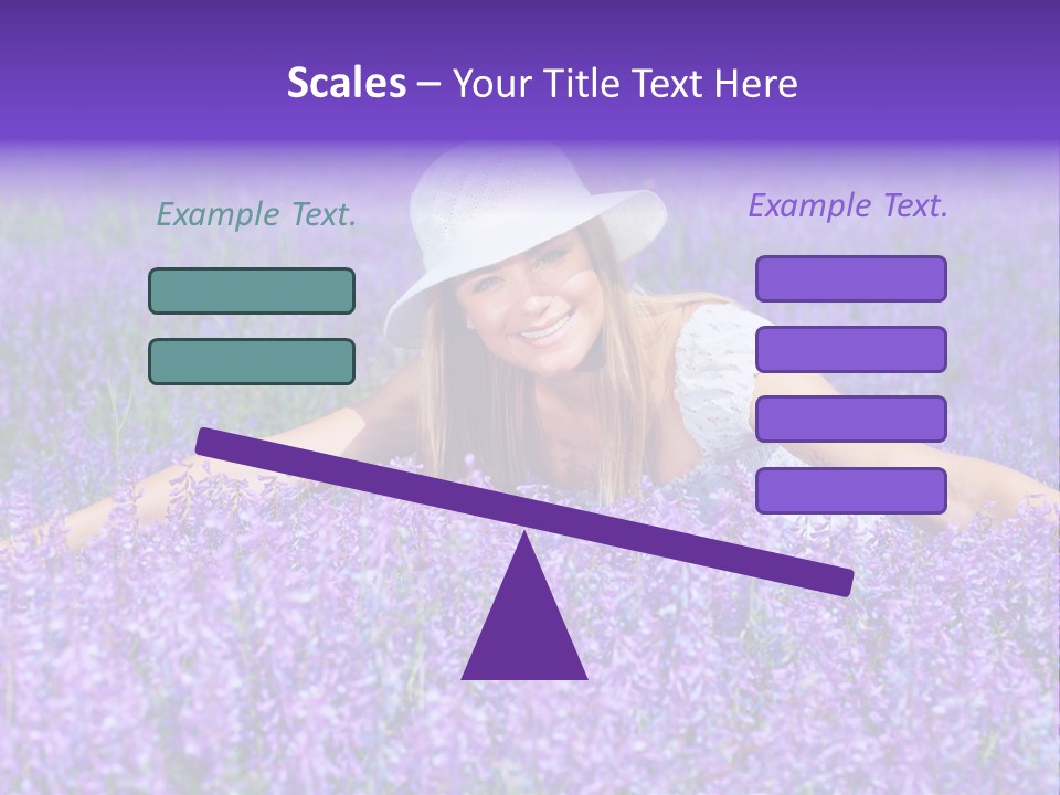 Smile Purple Down PowerPoint Template