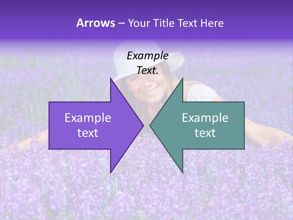 Smile Purple Down PowerPoint Template