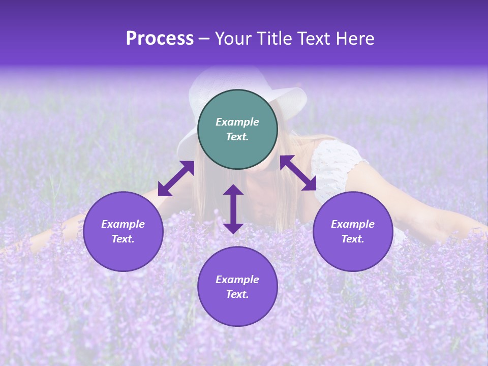 Smile Purple Down PowerPoint Template