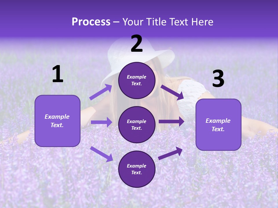 Smile Purple Down PowerPoint Template