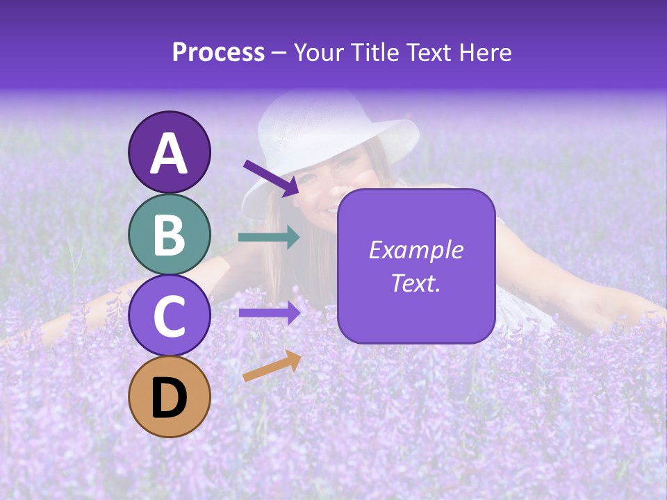 Smile Purple Down PowerPoint Template