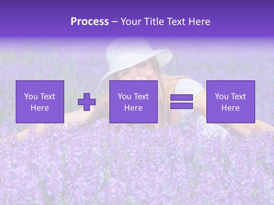 Smile Purple Down PowerPoint Template